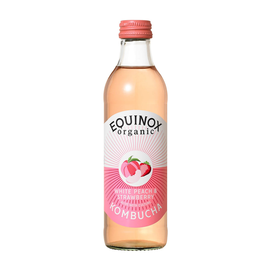 Equinox Kombucha - White Peach & Strawberry (275ml)