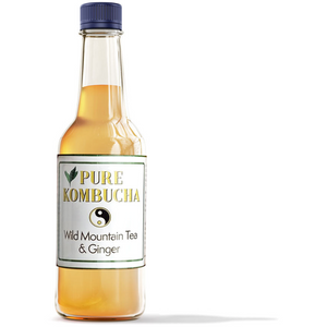 Pure Kombucha - Wild Mountain Tea & Ginger (500ml Bottle)